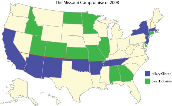 Missouri Compromise of 2008 (map)